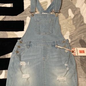 Jean overall skirt